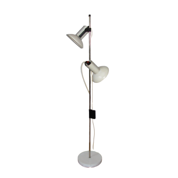 Lampa podłogowa Polam Wilkasy z lat 70., metalowa, projekt Pniewski & Rudkiewicz